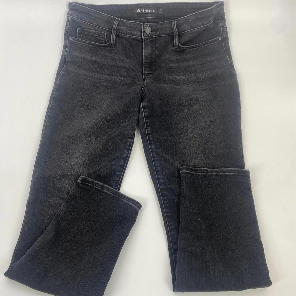 Athleta Women's Black Denim Jeans Size 8 - Picture 1 of 2